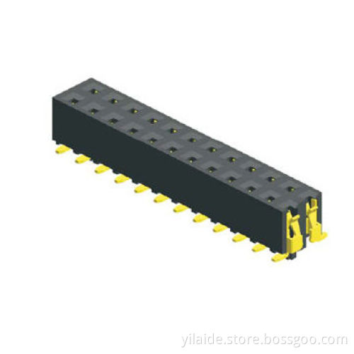 U-type, 5.0 Height, 2.54mm Female Connector with NY6T and LCP, Packing with Tube and Box